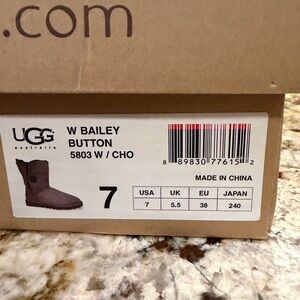 UGG Chocolate Brown Sheepskin Boots